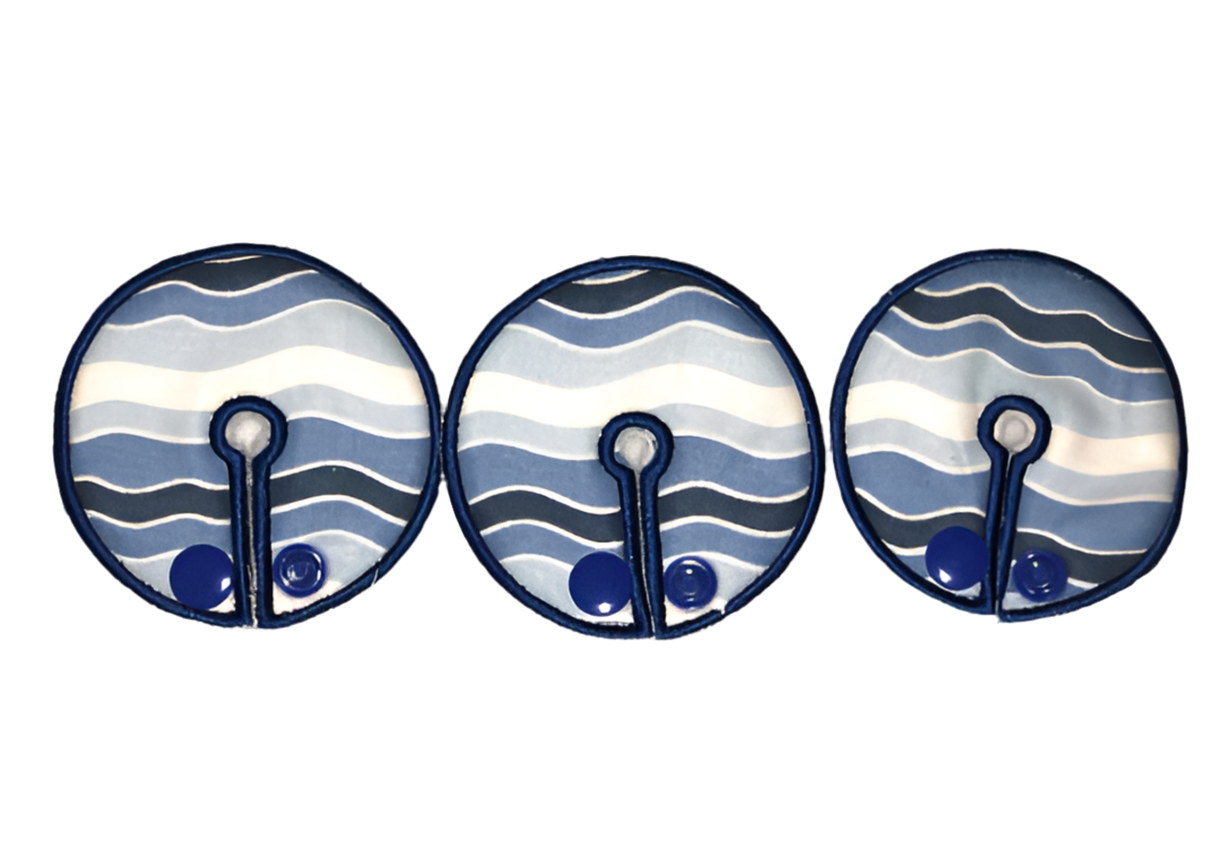 blue stripe 2.75" gtube pads - 3pk