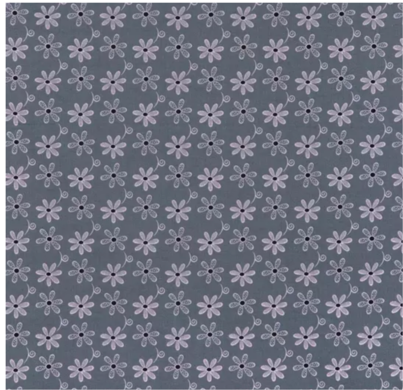 Gray flowers 2.75" gtube pad ONE PAD