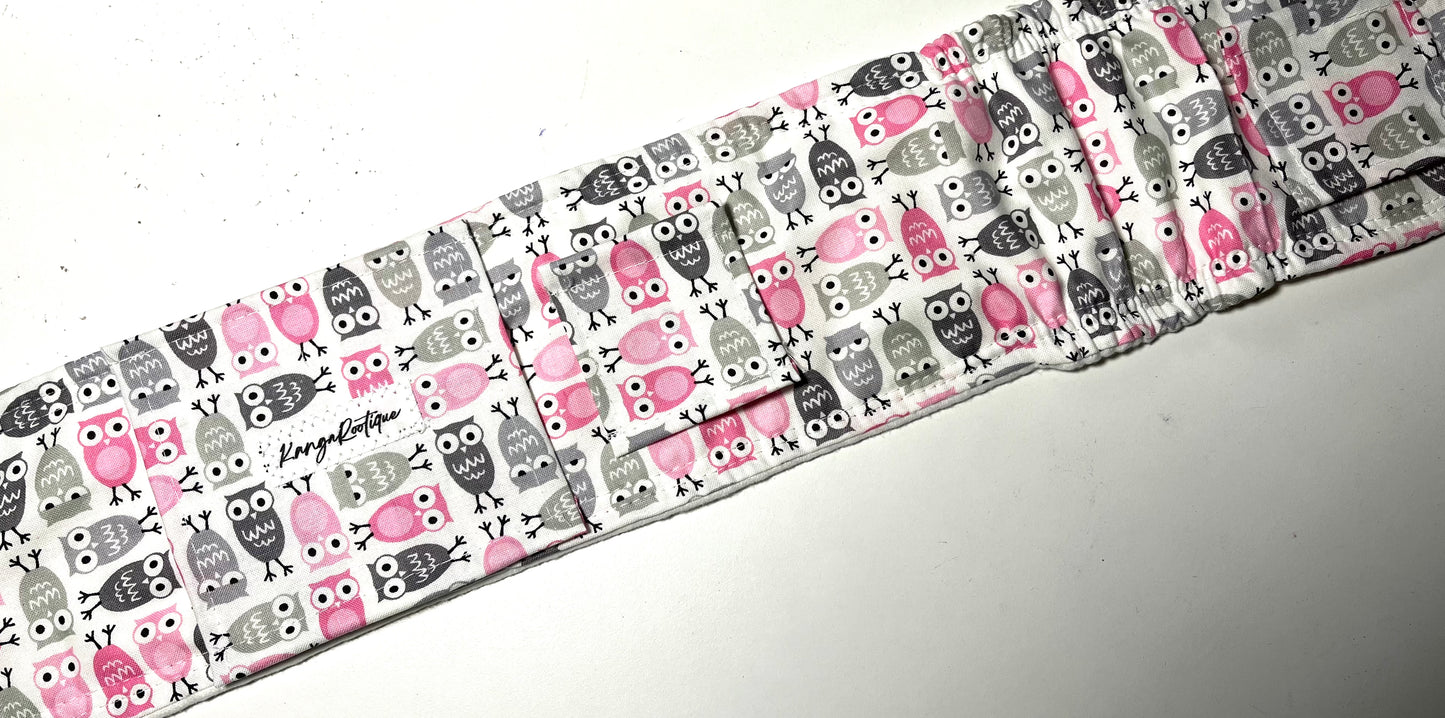 Pink owl gtube belt belly band