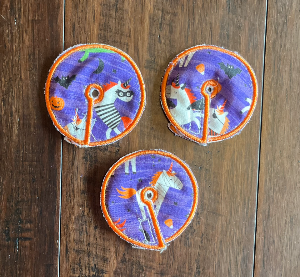 Halloween unicorns 2.75" gtube pad ONE PAD