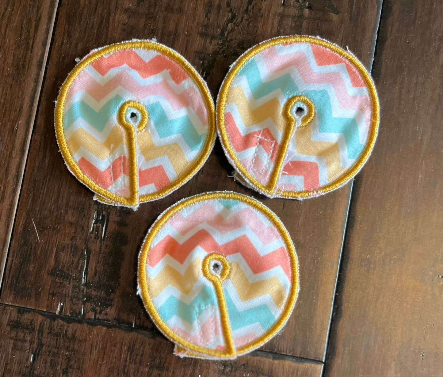 Pastel chevron 2.75" gtube pad ONE PAD