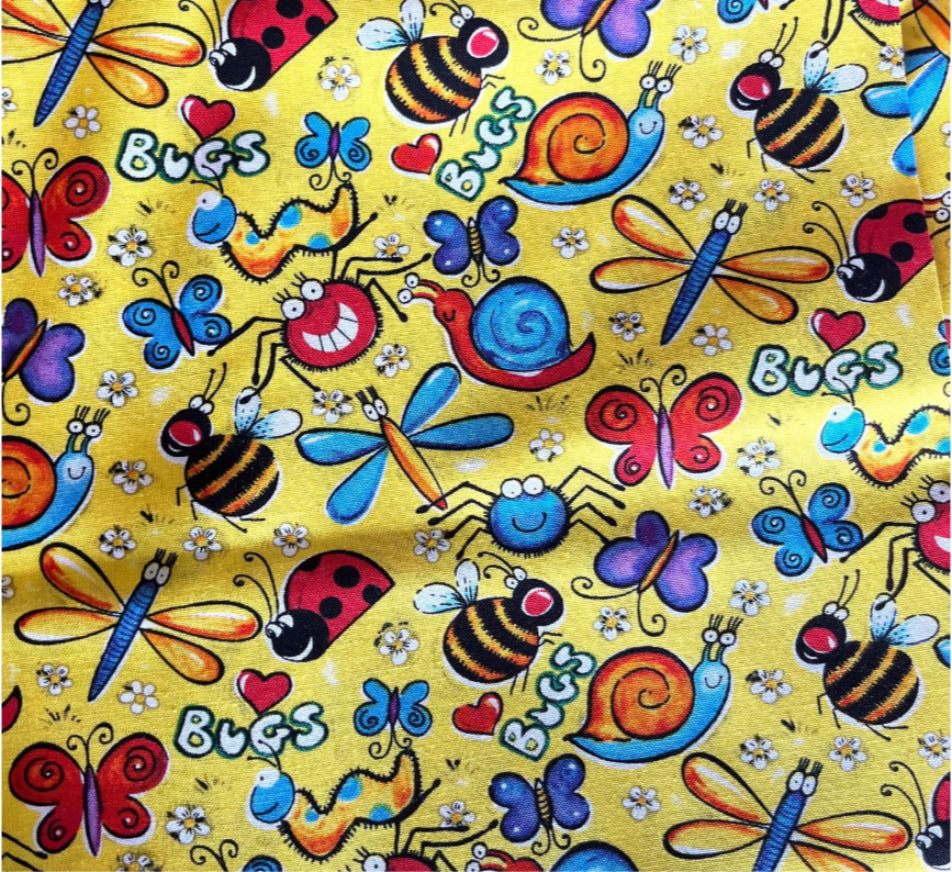 Bugs on yellow 2.75" gtube pad