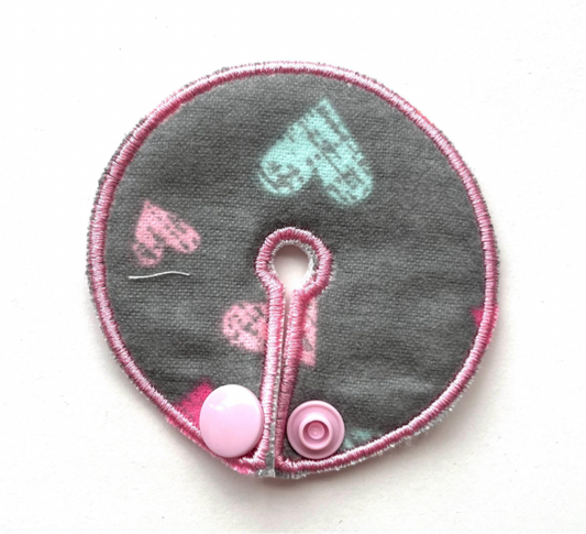 Gray hearts 2.75" gtube pad