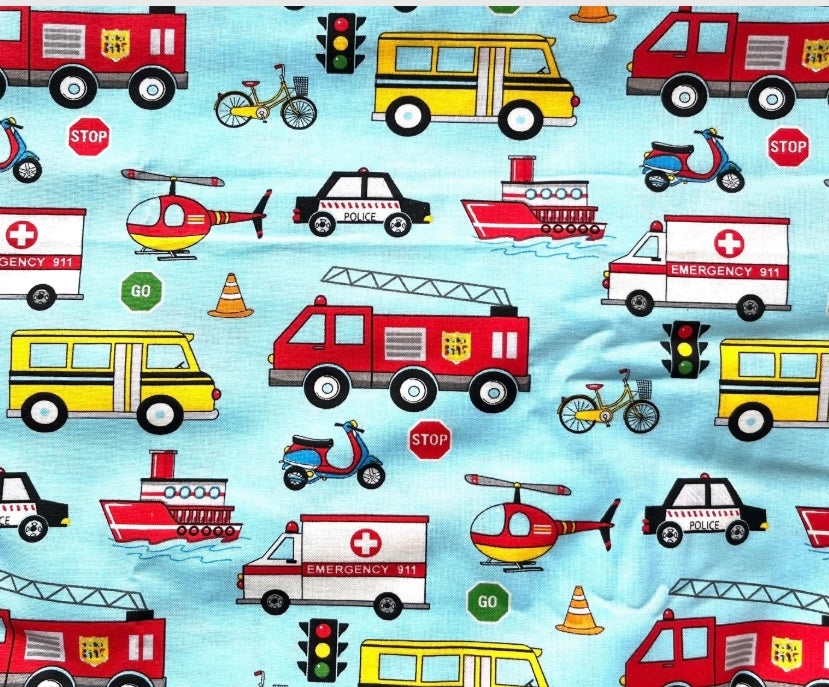 Trains planes vehicles cars 2.75" gtube pad