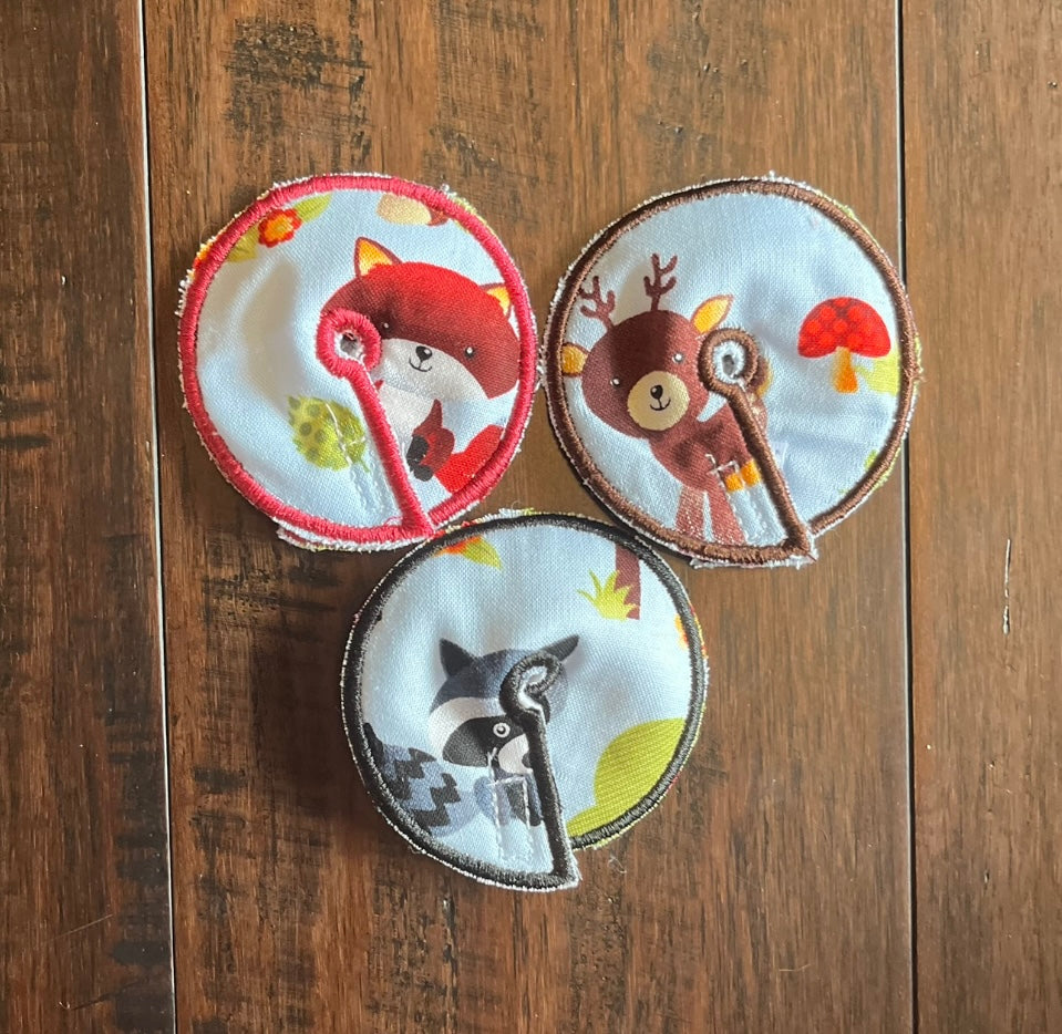 Woodland animals 2.75" gtube pad ONE PAD