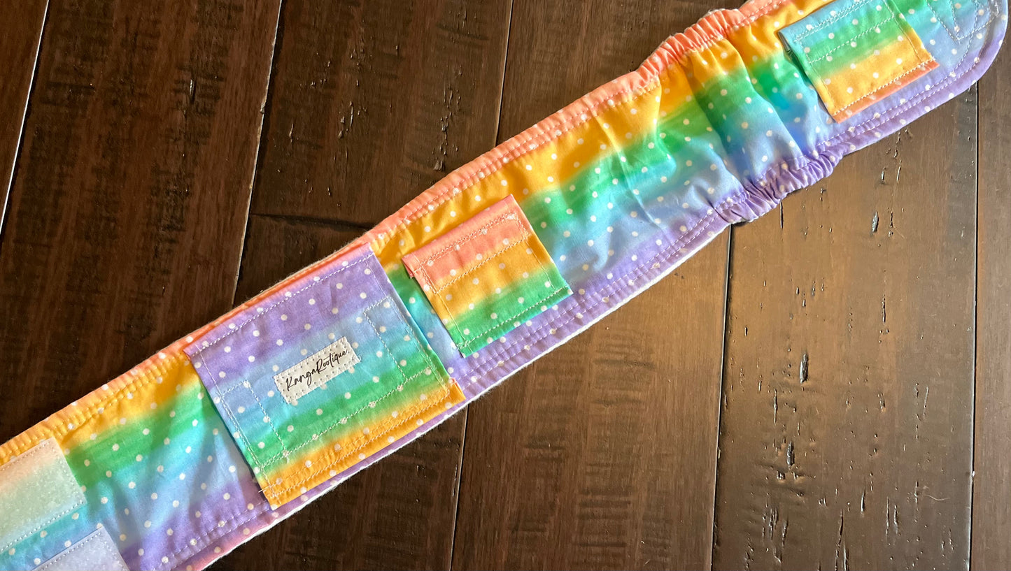 Ombre polka dot gtube belt belly band