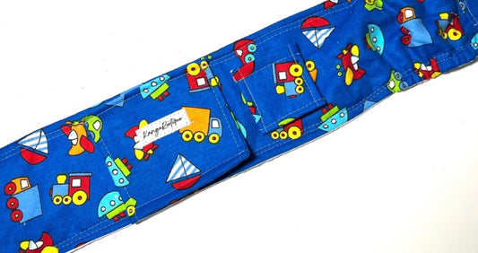 Boats cars vehicles gtube belt belly band - GREEN PRINT ONLY