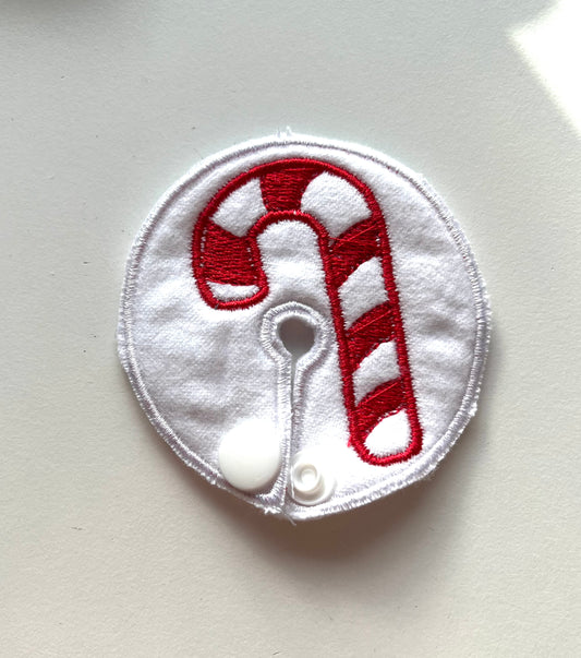 Candy cane gtube pad