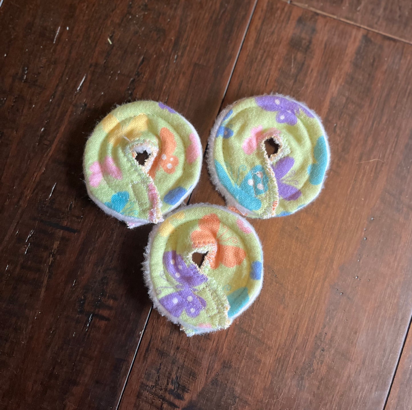 3pk green butterfly OLD STYLE 2.75" gtube pad