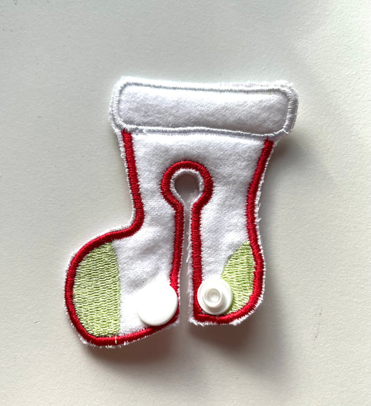 Christmas stocking gtube pad