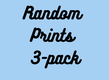 RANDOM PRINTS 2.75" gtube pads - 3pk