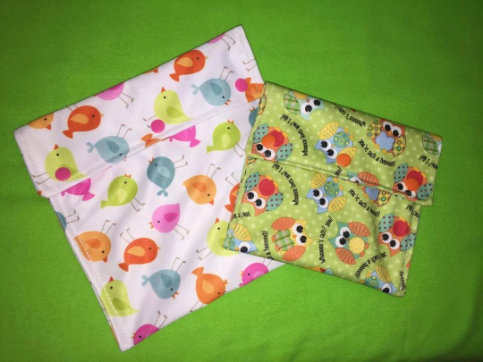 reusable washable snack and sandwich bags