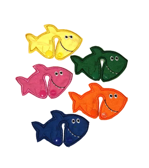 Shark print handmade cloth g-tube pad