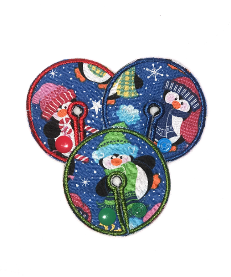Christmas penguins 2.75" gtube pad