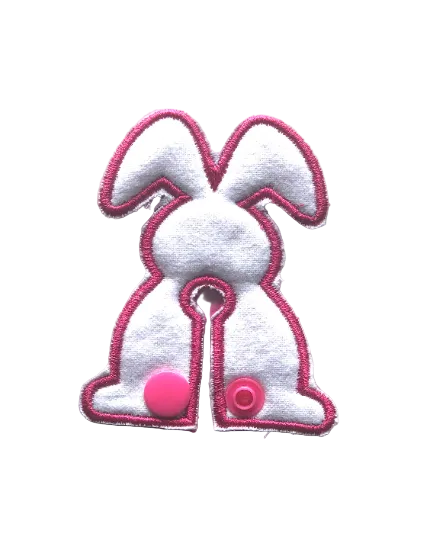 Bunny Rabbit print handmade cloth g-tube pad