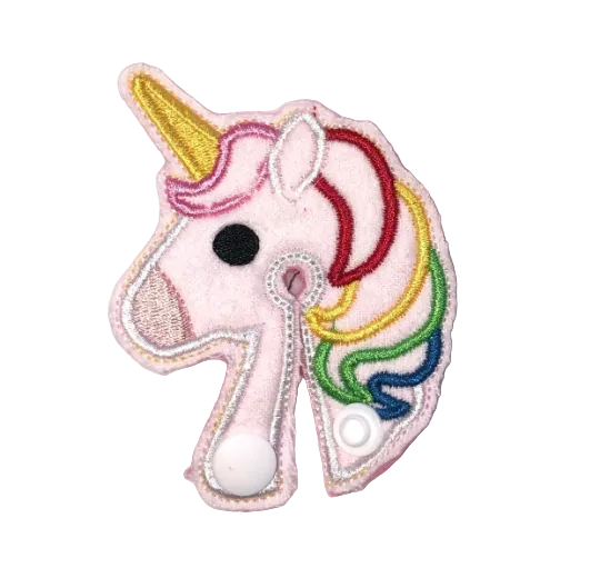 Unicorn Face print handmade cloth g-tube pad