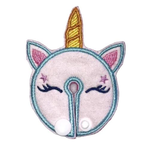 Unicorn Face print handmade cloth g-tube pad