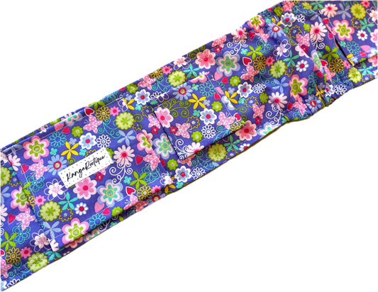 Purple flower gtube belt belly band