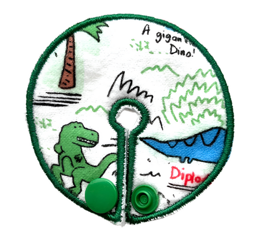 Tiny dinosaur 2.75" gtube pad