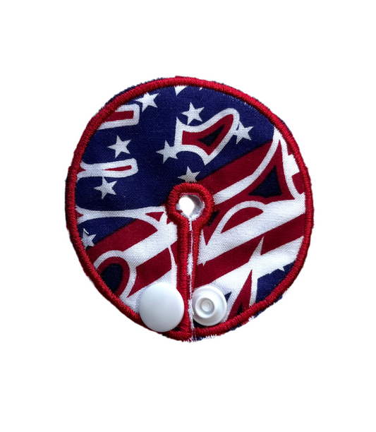 Patriotic words 2.75" gtube pad
