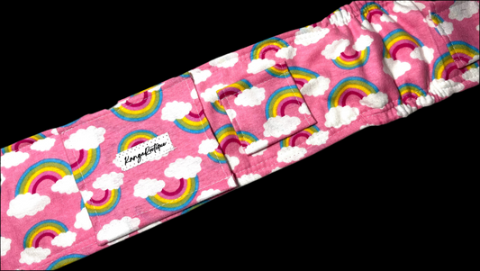 Pink rainbow gtube belt belly band
