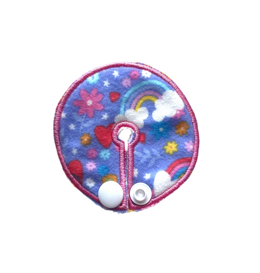 Purple rainbow flower 2.75" gtube pad