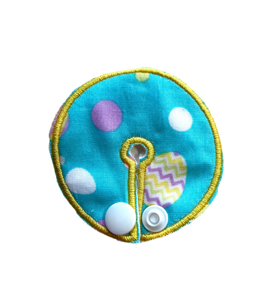 Easter eggs on blue 2.75" gtube pad