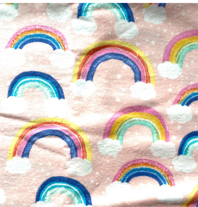 Pink rainbow clouds 2.75" gtube pad