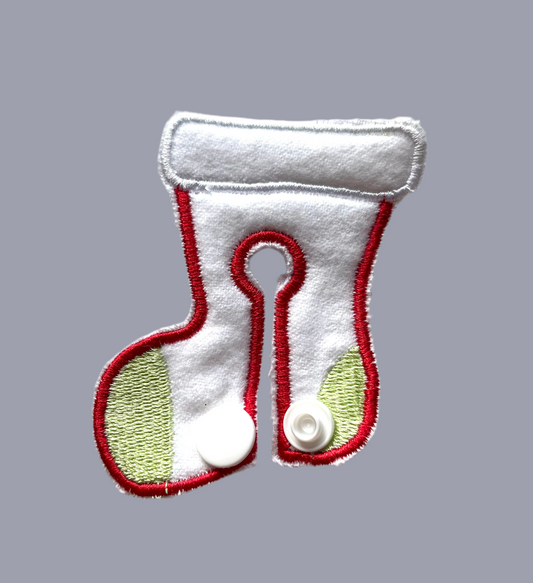 Christmas stocking gtube pad