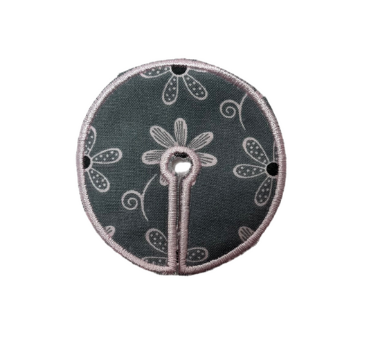 Gray flowers 2.75" gtube pad ONE PAD