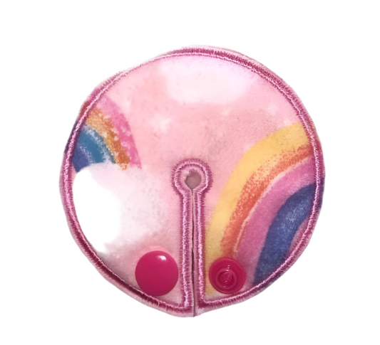 Pink rainbow clouds 2.75" gtube pad