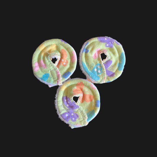 3pk green butterfly OLD STYLE 2.75" gtube pad