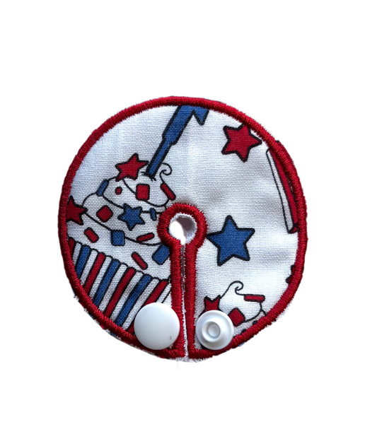 Patriotic cupcakes 2.75" gtube pad