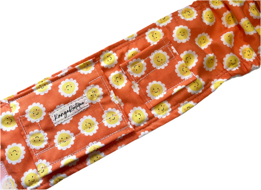 Happy flowers gtube belt belly band