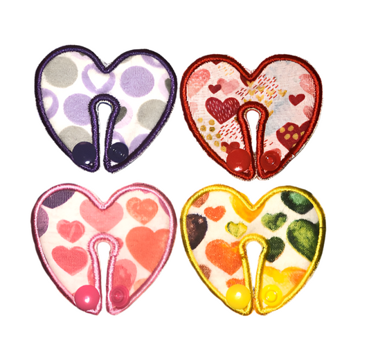 Valentine hearts gtube pad - RANDOM PRINT