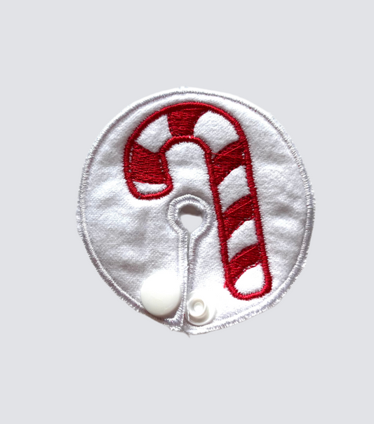 Candy cane gtube pad