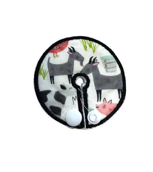 Farm animals on white 2.75" gtube pad