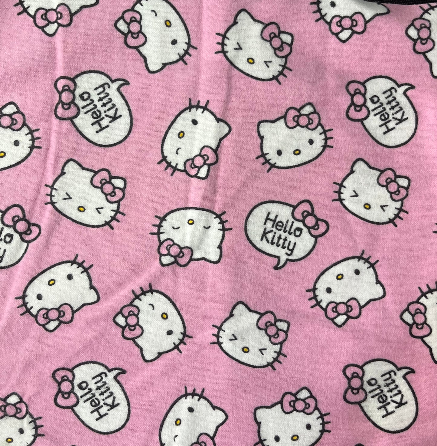 Pink Cat print handmade cloth g-tube pad, view 2