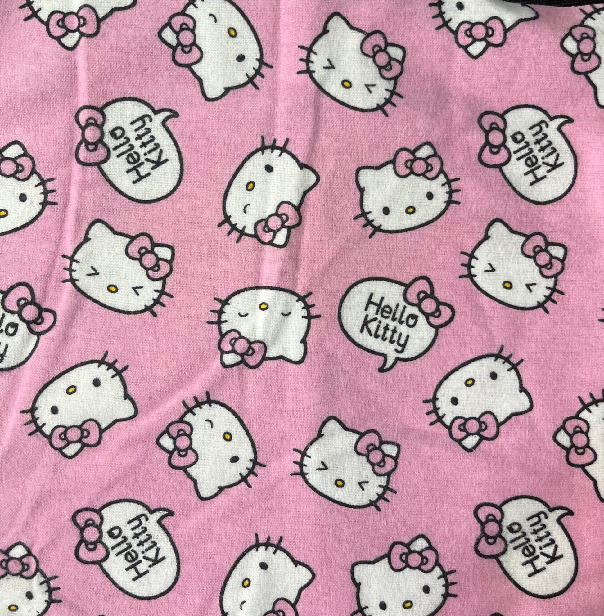 Pink Cat print handmade cloth g-tube pad, view 2