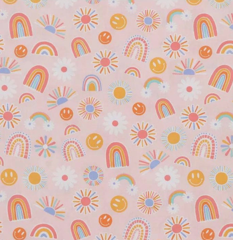 Pink rainbow 2.75" gtube pad - ONE PAD