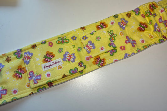 Yellow butterfly gtube belt belly band