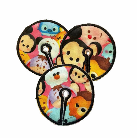 Multi Character print handmade cloth g-tube pad