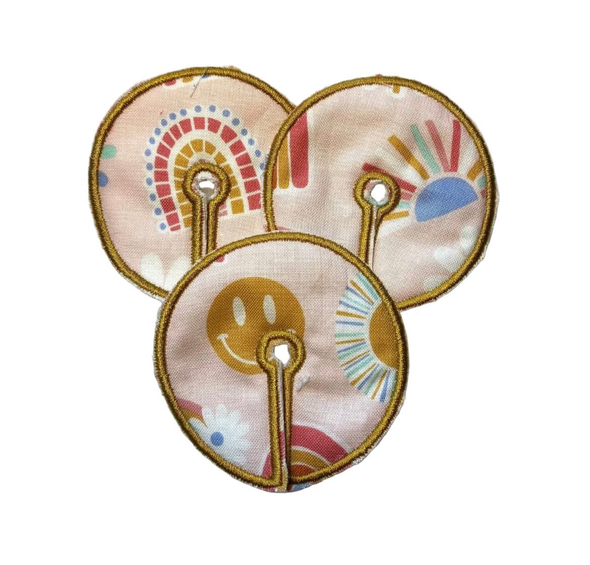 Pink rainbow 2.75" gtube pad - ONE PAD