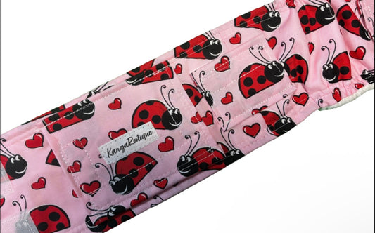 pink ladybug gtube belt belly band