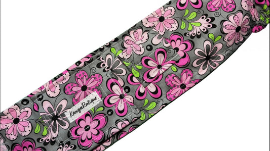 Pink Flower G-Tube Belt (Belly Band)