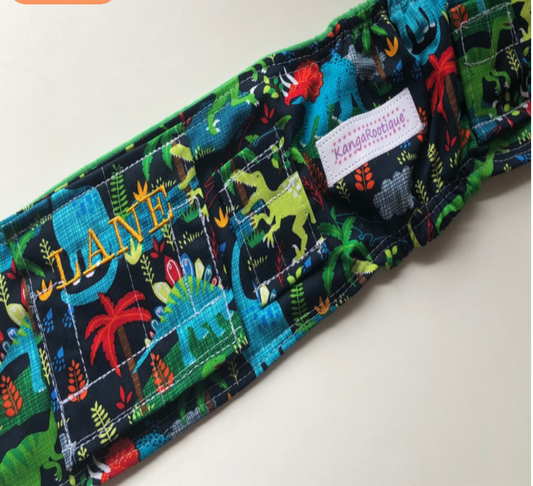 dinosaur gtube belt belly band