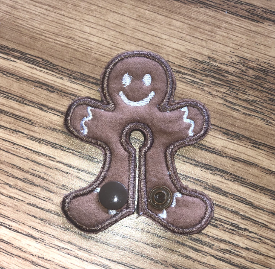 gingerbread man gtube pad