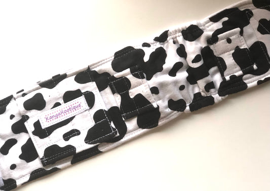 cow print gtube belt belly band