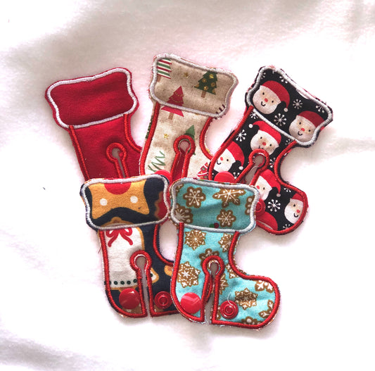 Christmas stocking gtube pad