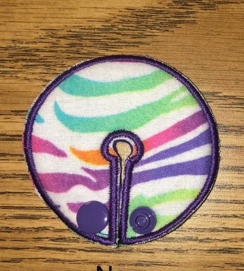 rainbow zebra gtube pad